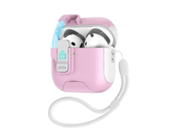 Capa Protetora Automática Pop-up Para Fones De Ouvido Com Trava De Interruptor Para Airpods 4