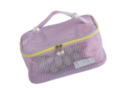 Nécessaire De Viagem Em Nylon Respirável Com Vários Compartimentos, Organizador De Cosméticos E Zíperes Resistentes. Cor Roxa. Hengjian