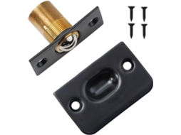 Conjunto De Fecho Porta Com Rolete Ajustável, Trava De Mola Em Latão Maciço E Aço Inoxidável Com Placa Batente