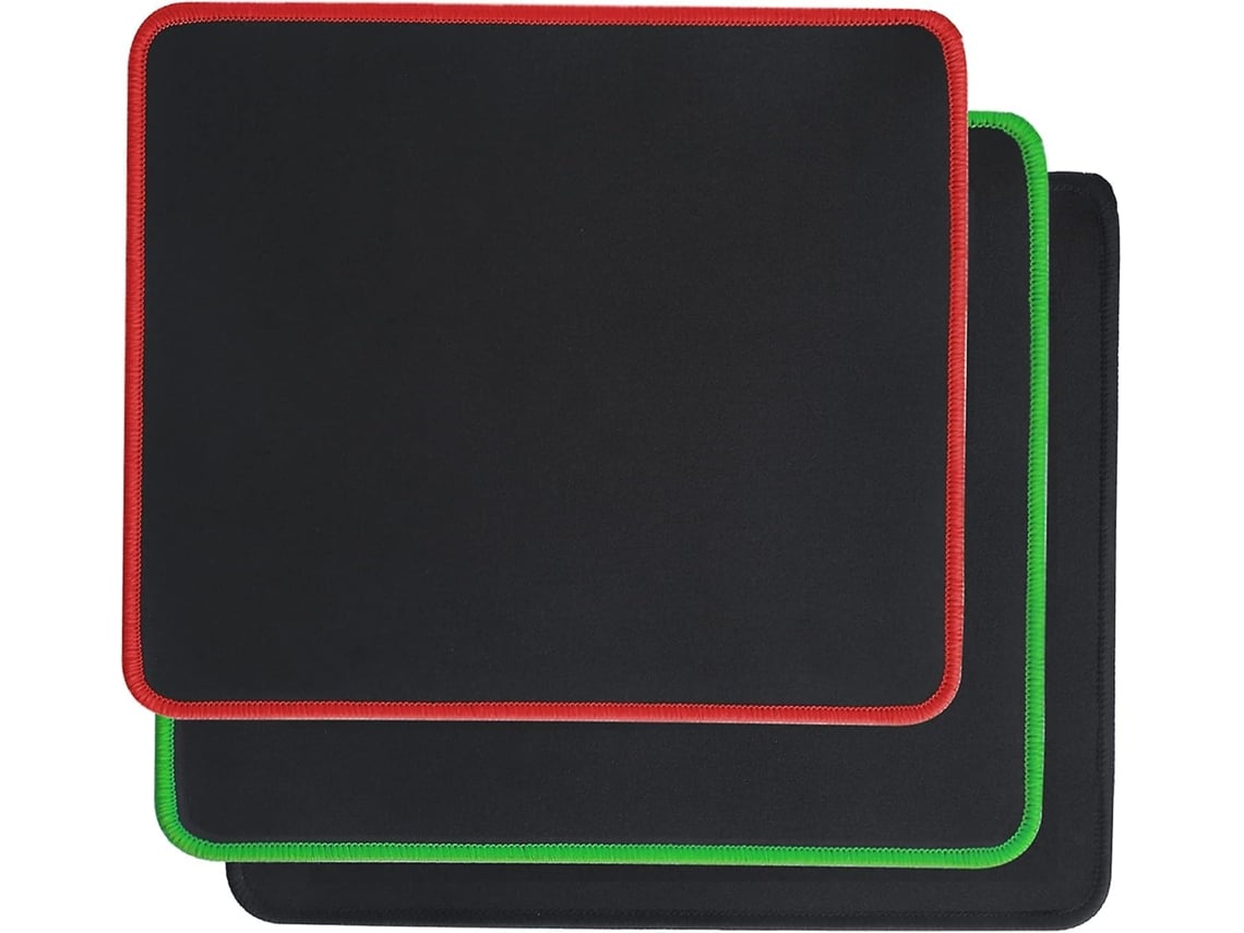 Pacote Com 3 Mousepads 10x8,5 Polegadas Mousepad Para Jogos Em Laptop Com Superfície De Tecido À Prova Dágua Aquaforge