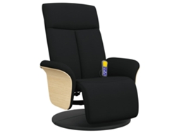 Massage Recliner Chair, Massage Recliner Chairs Vidaxl Preto Tecido