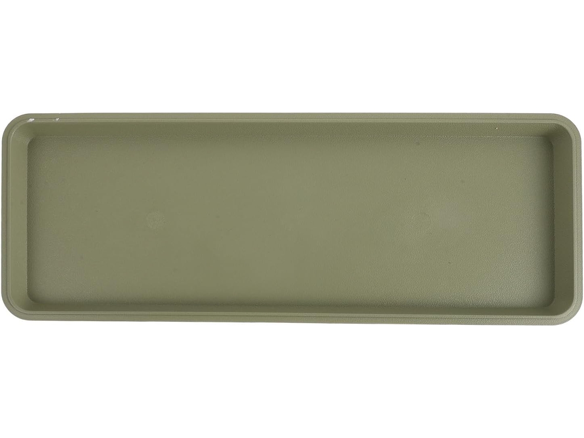 Prato de Plástico Kichouse para Vasos de Plantas 48 X 18 Cm Bandeja para Vasos de Janela Bandejas para CHABERLU (19" X 7")