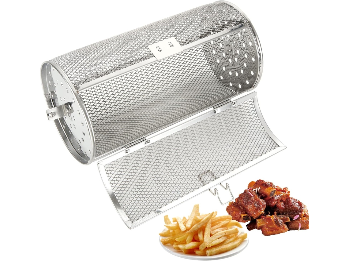 Cesto para Grelhar Giratório Churrasco AQUAFORGE