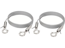 Ukcoco 2 Fio Ajustável Peças Para Pendurar Quadros En Aço Inoxidável 304com Ganchos Duplos, Resistentes, Para Paredes