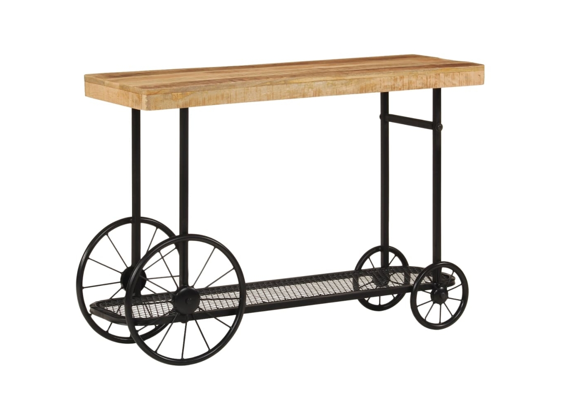 Console Table, Console Tables Vidaxl Marrom Ferro (112 X 36 X 76 Cm)