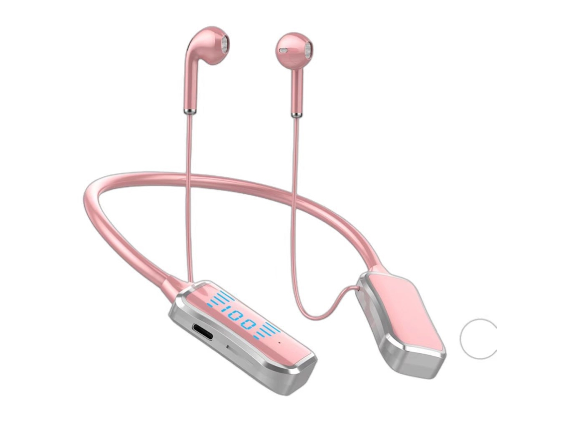 Fone de Ouvido Bluetooth com Bateria de Longa Duração Montado no Pescoço