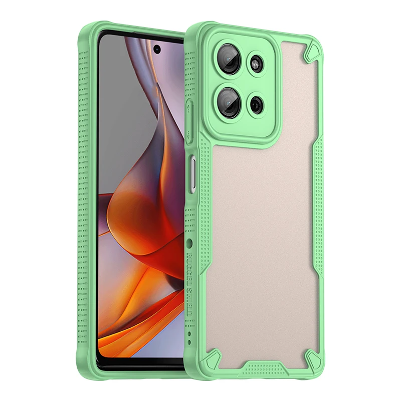 (verde, Motorola Moto G55) Capa De Policarbonato Para Celulares Motorola, Resistente A Impactos E Com Material Aderente.