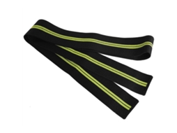 Tornozelo De Nilon Profissional Para Levantamento De Peso, Faixa De Suporte, Braçadeira Vylara (preto E Amarelo)