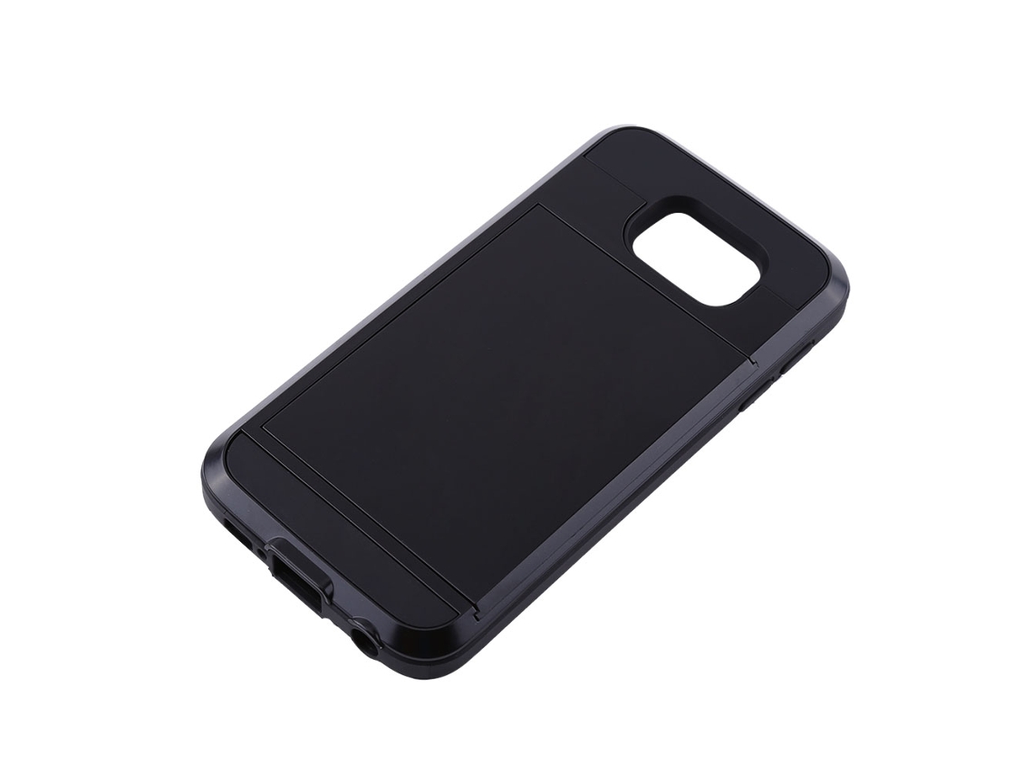 Capa Antichoque com inserção de cartão deslizante EOOCOO para Samsung S6 e S7