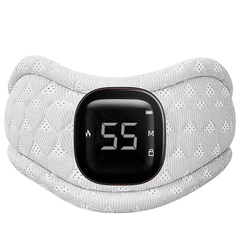 (cinza Claro) Suporte Elétrico Para Massagem E Aquecimento Do Pescoço - Massageador Relaxante Para O Pescoço
