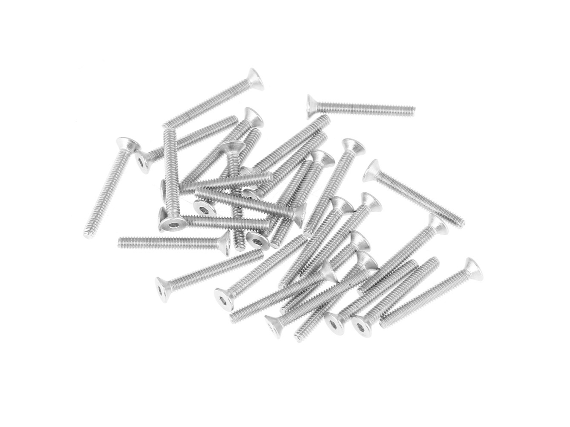 Conjunto De 230 Peças Porcas Sextavadas Cabeça Chata Luqeeg M2 Em Aço Inoxidável 304, Sortidas, Com Caixa Plástica