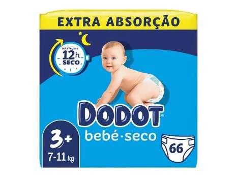 Pacote de fraldas secas para bebês  T3 + 70Uds extra absorvente