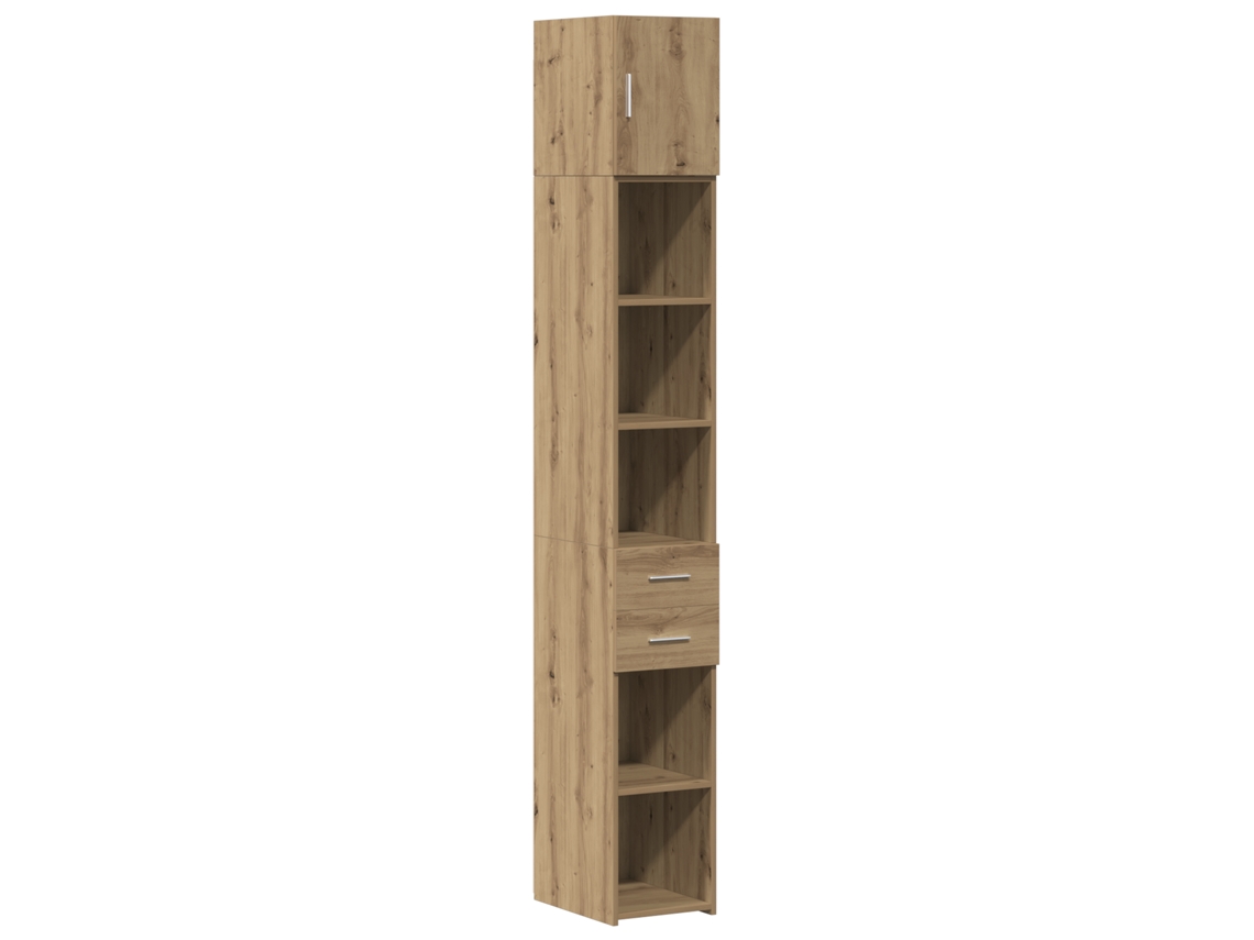 Conjunto 2 Armário De Arrumação Vidaxl Castanho Derivados De Madeira (30 X 42,5 X 225 Cm)