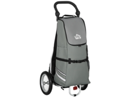 Reboque de carga e carrinho de compras 2 em 1 para reboques de bicicleta, com braçadeiras de conexão, 24,3 kg, 55 L, alumínio Oxford, Liptaptyn