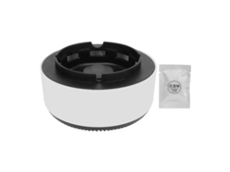 Purificador De Aire Y Cenicero 2 En 1, Cenicero Sin Humo, Botón Único, Para Oficina, Blanco