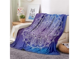 Manta de Flanela Fansu Estampa Mandala 3d Macia e Felpuda Ideal para o Inverno Perfeita Cama Ou Sofá Adequada