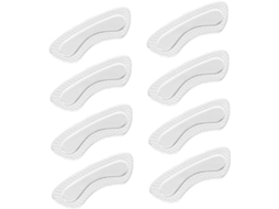 Callaron 4-pares De Calcanhares Autoadesivos Silicone Transparente Antiderrapantes Para Prevenir Atrito E Bolhas