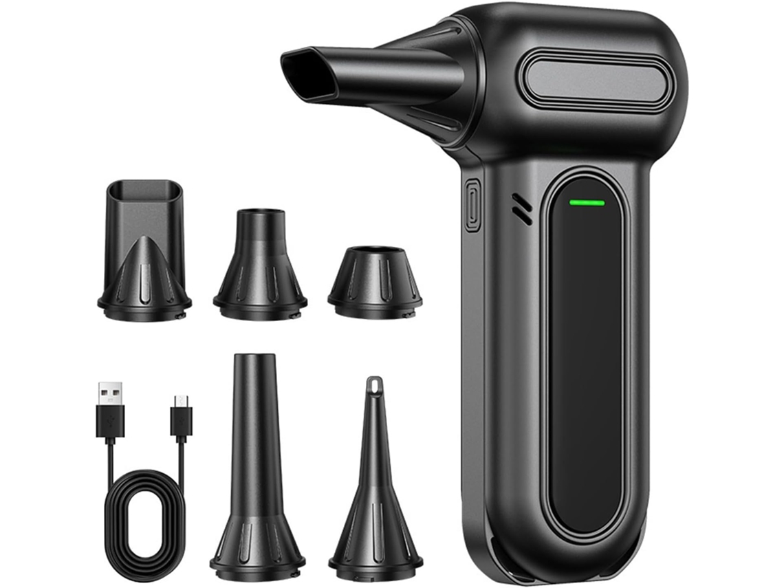 Soprador de Ar Comprimido Elétrico com Motor Sem Escovas de 8000 Mah e 3 Velocidades. SFUSHOS