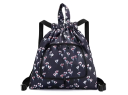 Mochila Dobrável Multifuncional Portátil com Cordão, Estampada, Ideal para Compras e Camping. GOKOCO