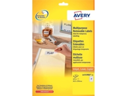 Etiqueta Adesiva Avery Removivel Ecologica 63.5x29.6mm Laser Pack de 675 Unidades