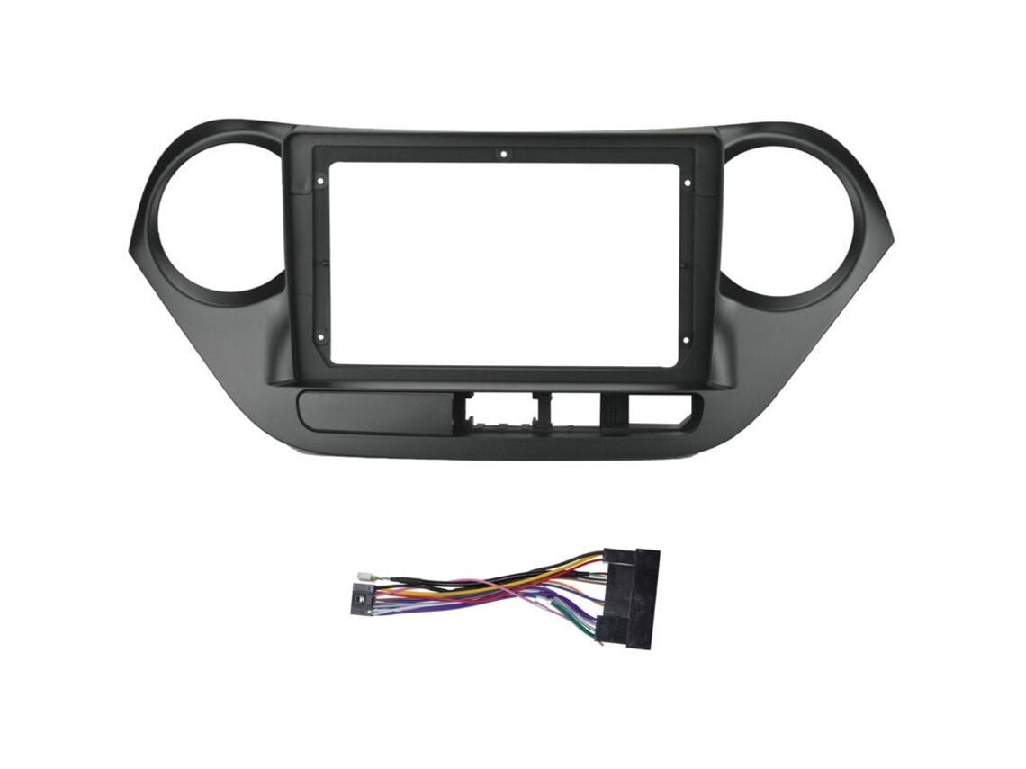 Lurelia Rádio Automotivo 2 Din De 9 Polegadas, Moldura, Painel, Adaptador, Reprodutor De Dvd Mp5, Com Cabo Para I10 2014 2017, Lado Esquerdo