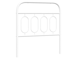 Cabeceira de substituição de 80 cm em metal branco, exclusiva da MAISON.