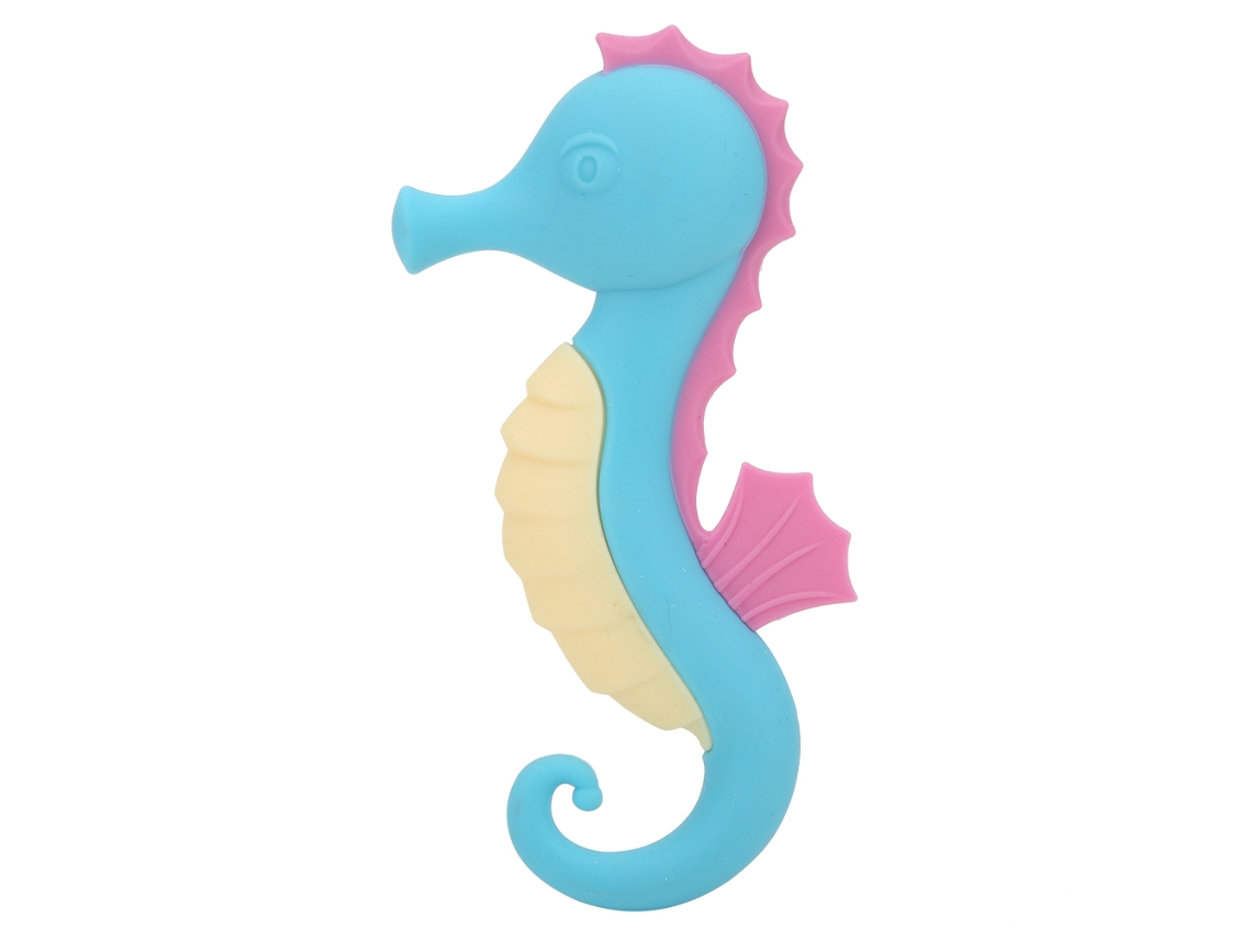 Primerox dentição de Silicone para Bebê Hippocampus Azul Brinquedo de Mordida para Dentição