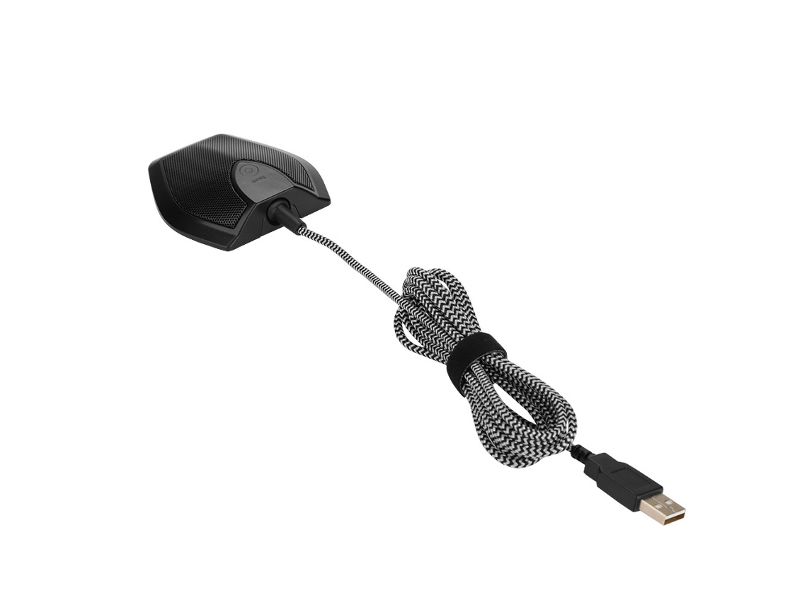 Microfone De Conferência Usb Com Captação De Som Capacitiva 360°, Cancelamento De Ruído E Desktop
