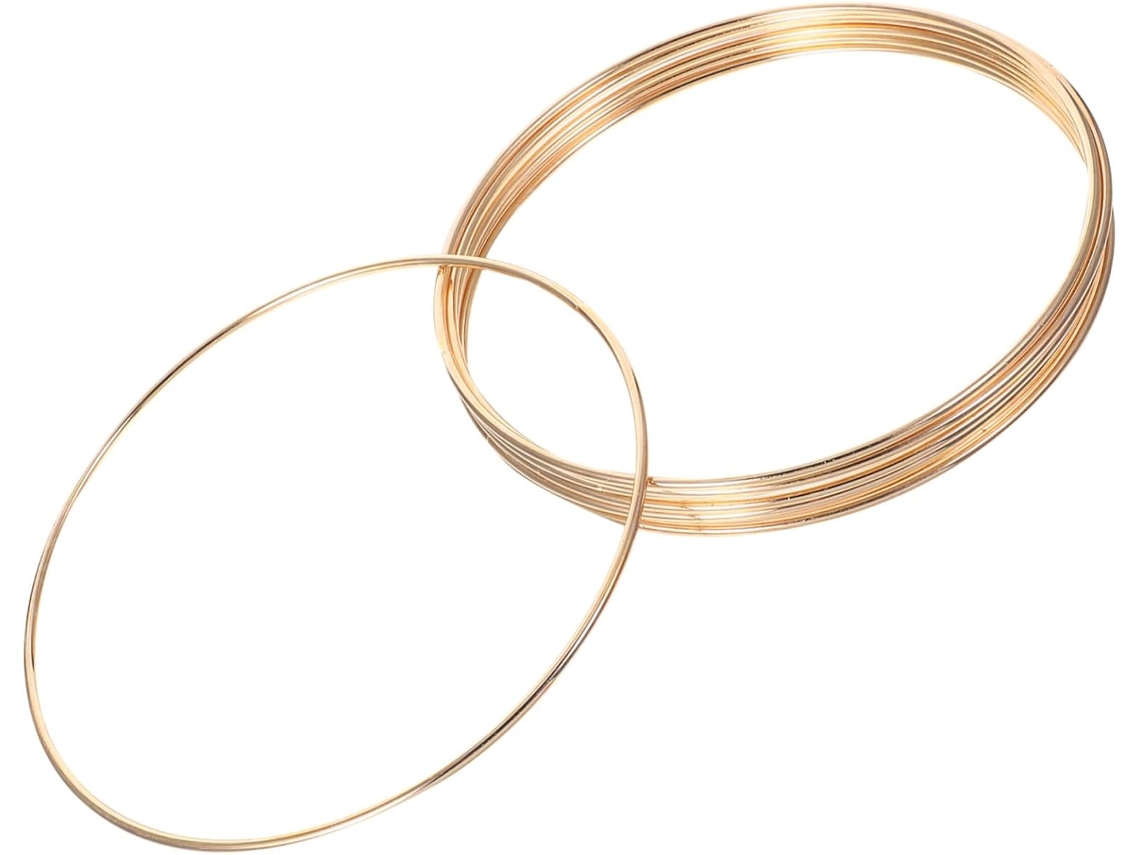 Conjunto De 8 Aros De Metal Redondos Para Macramê, Ideais Para Artesanato, Confecção De Guirlandas, Gokoco
