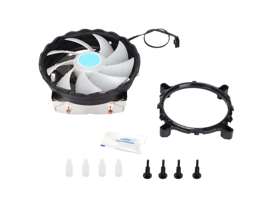 Resfriador De Cpu Com Dupla Condução De Calor, Controle Inteligente, Silencioso E Ventoinha De Radiador Led Rgb