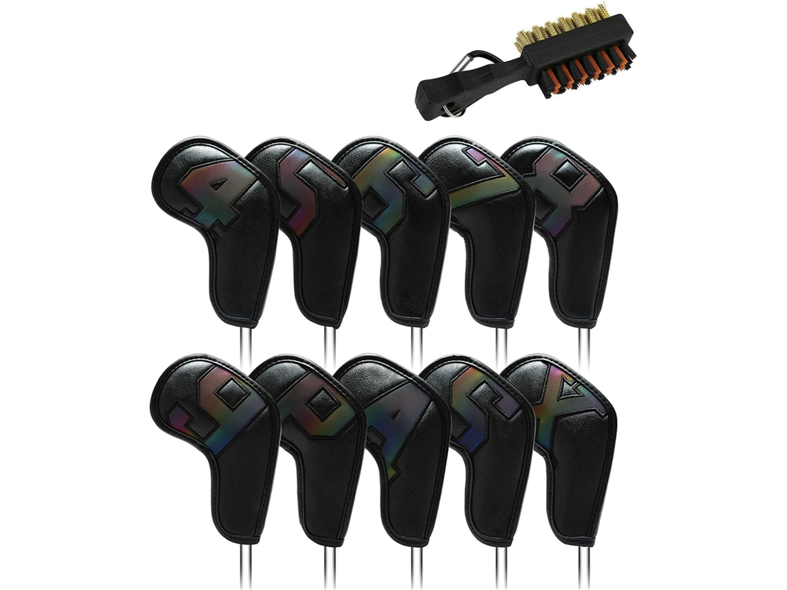 Conjunto de 10 Capas para Cabeças de Tacos de Golfe com Números | S/MARCA