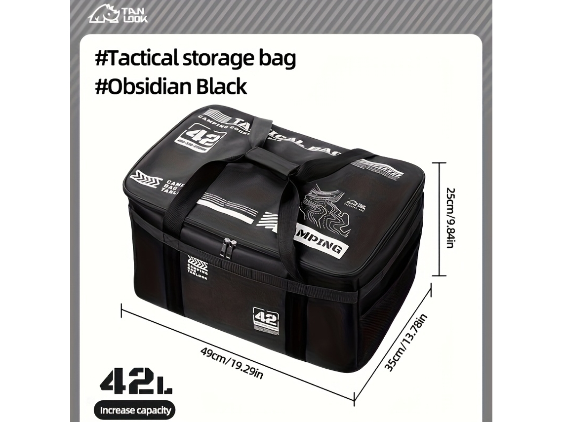 Bolsa de Armazenamento Dobrável Grande Capacidade para Equipamentos Camping Ao Ar Livre, Organizador Multifuncional À Prova D'água. AQUAFORGE