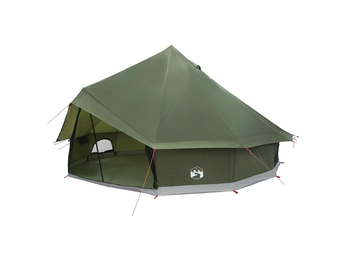 Conjunto 1 Barraca Tipi Vidaxl Verde-azeitona Poliéster (500 X 500 X 300 Cm)