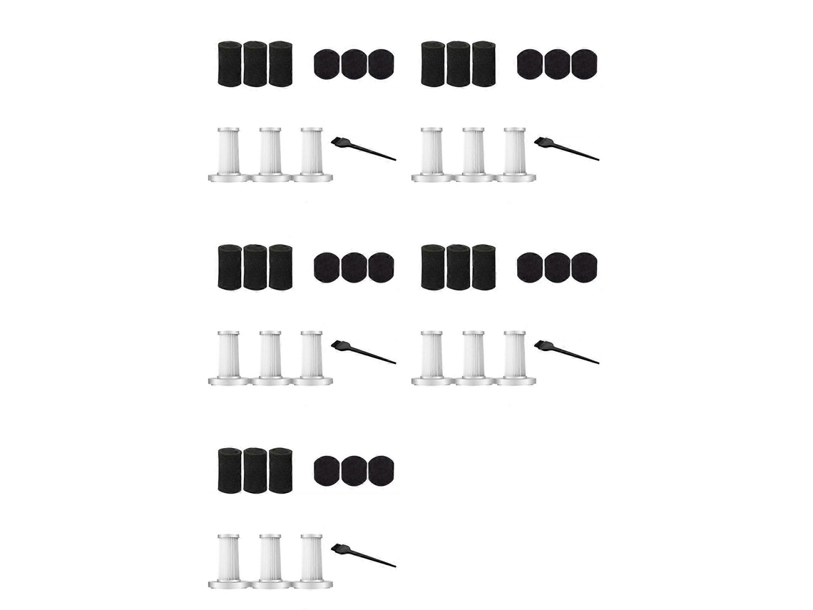 Kit Com 50 Peças De Filtros Hepa Laváveis Para Aspirador De Pó Xiaomi Deerma Dx700 Dx700s._glo
