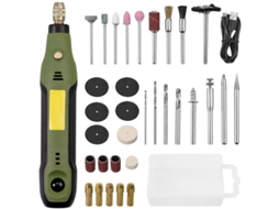 Nova Mini Dremel Multi Tool Com 34 Peças, Bateria Usb De 12 W Para Ferramenta Rotativa Multifuncional Slowmoose