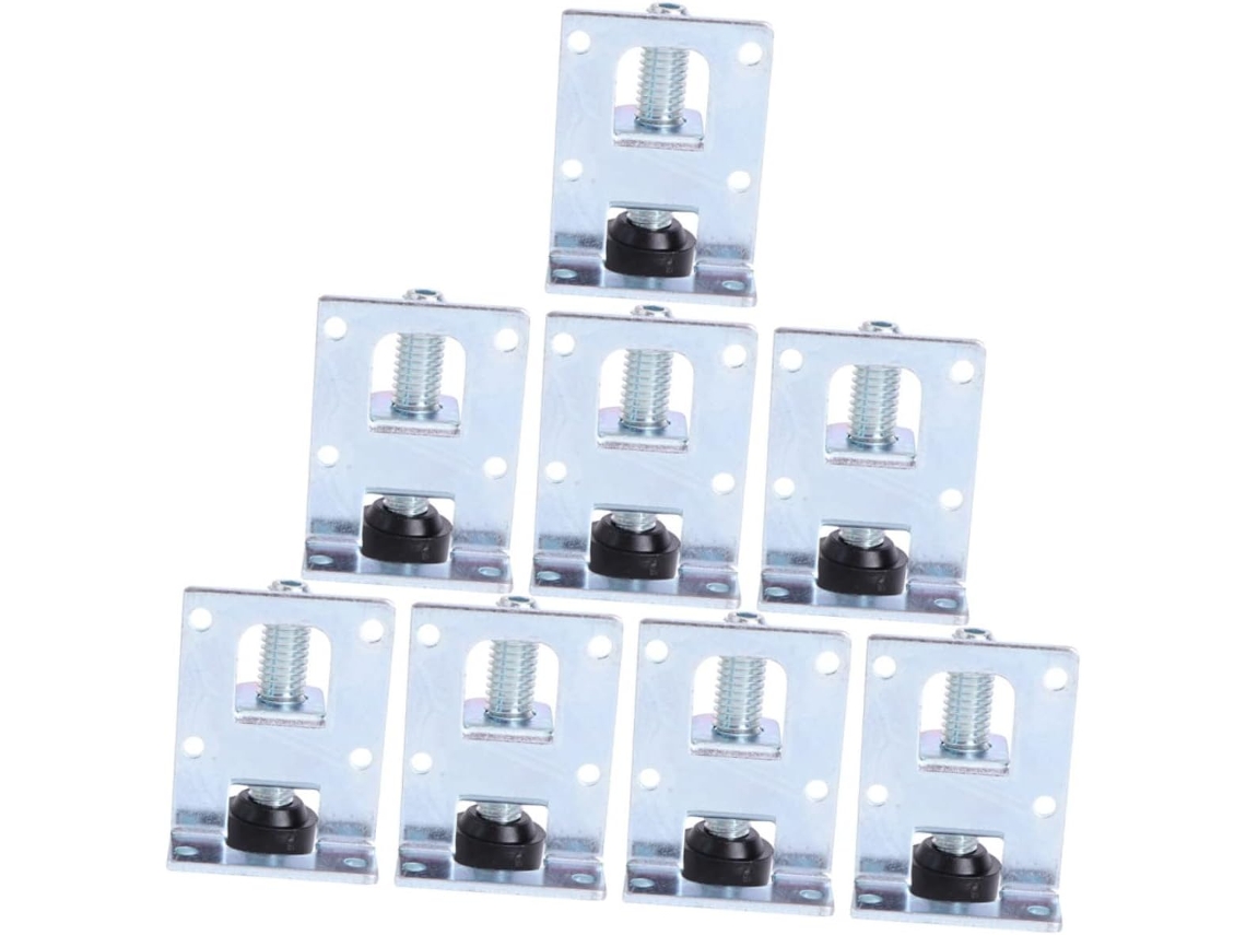 Conjunto De 8 Pés Niveladores Ajustáveis Para Móveis Com Revestimento Resistente À Corrosão, Ideais Para Bancadas E