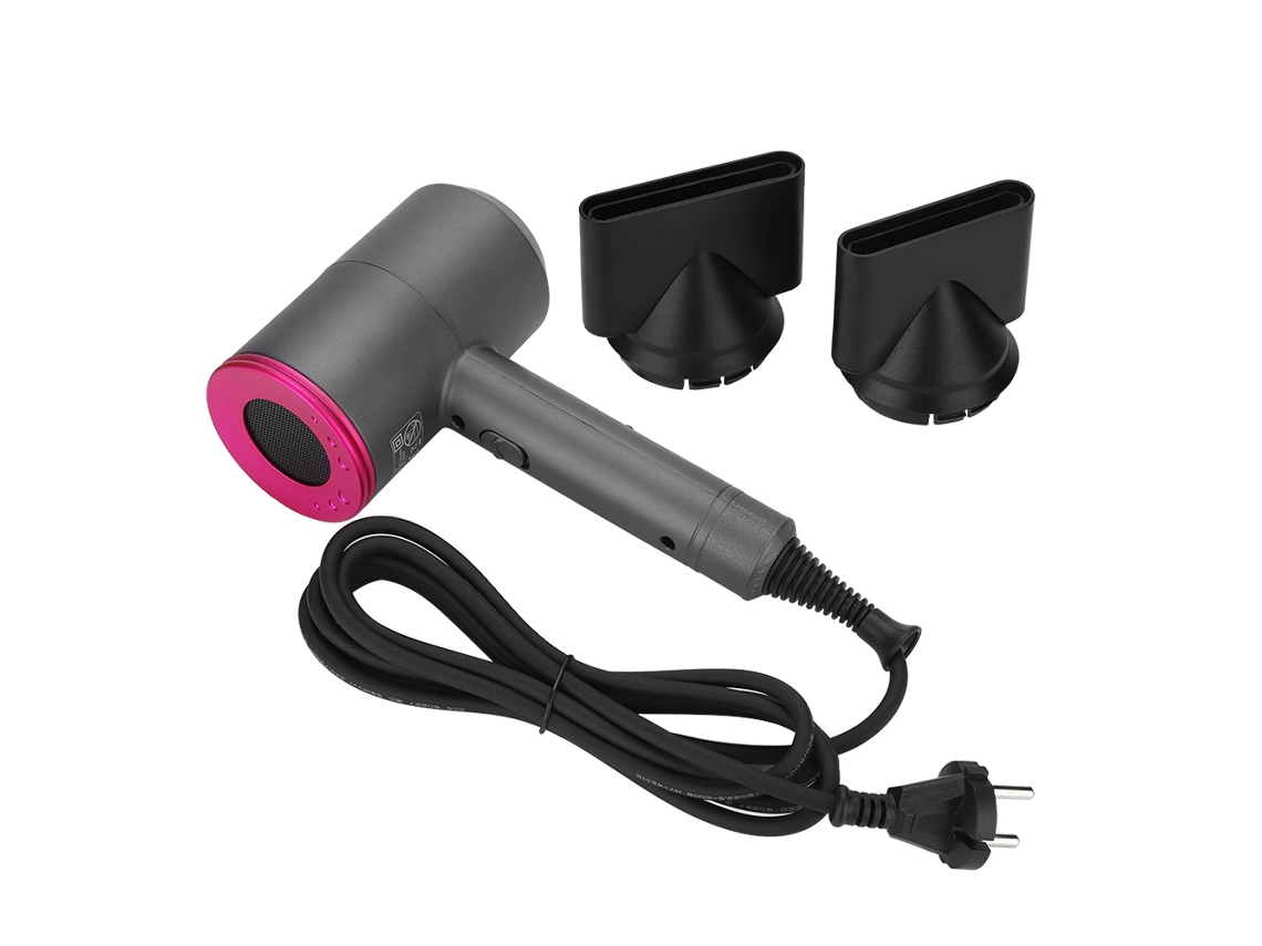 2026 secador de Cabelo com Temperatura Constante Potente, Baixo Ruído, Secagem Rápida, Cor Cinza e Rosa Vermelho