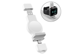 Carregador Portátil YURU para Apple Watch Branco Novo de Alta Qualidade Material Abs e Plástico