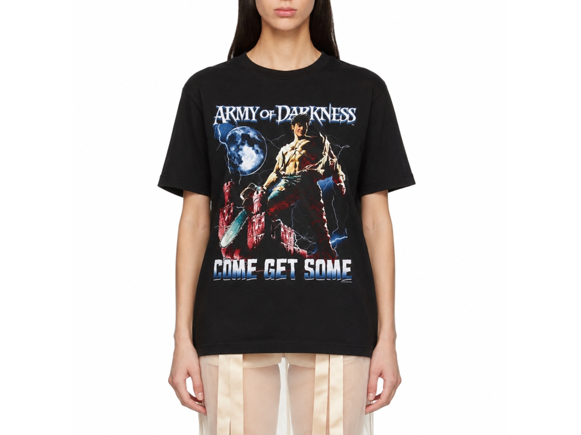 Rockinstone Army Of Darkness Movie Army Of Darkness Movie Get Some Lightning Black Adult T-shirt Size:xxl
