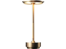 Luminária De Mesa Sem Fio, À Prova D Água, Com Intensidade Regulável E Recarregável, Luminária De Mesa Led Metal Com