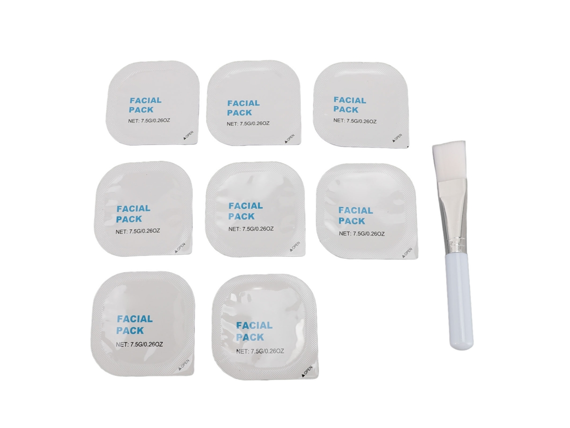 8pcs Máscara Facial De Limpeza Hidratante Com Efeito De Apertar Poros E Erguer