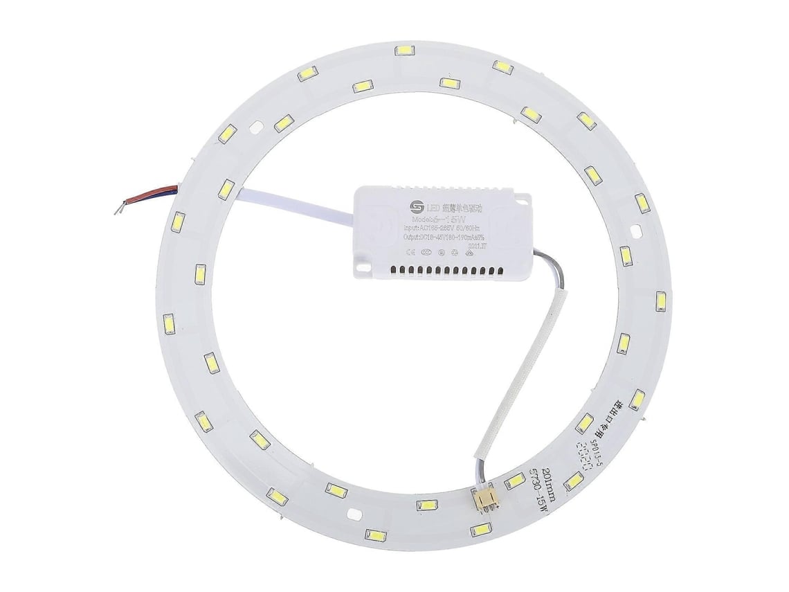 Rebe lâmpada de Teto Circular Led Magnética 15w 220v 240v Smd 5730 30 Led Luz Branca Pura para Base 32cm Blanco