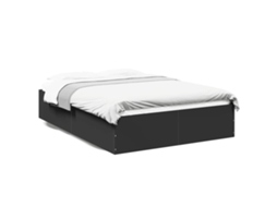 Estrutura de Cama Derivados de Madeira Preto MAISON EXCLUSIVE (120x190 cm)