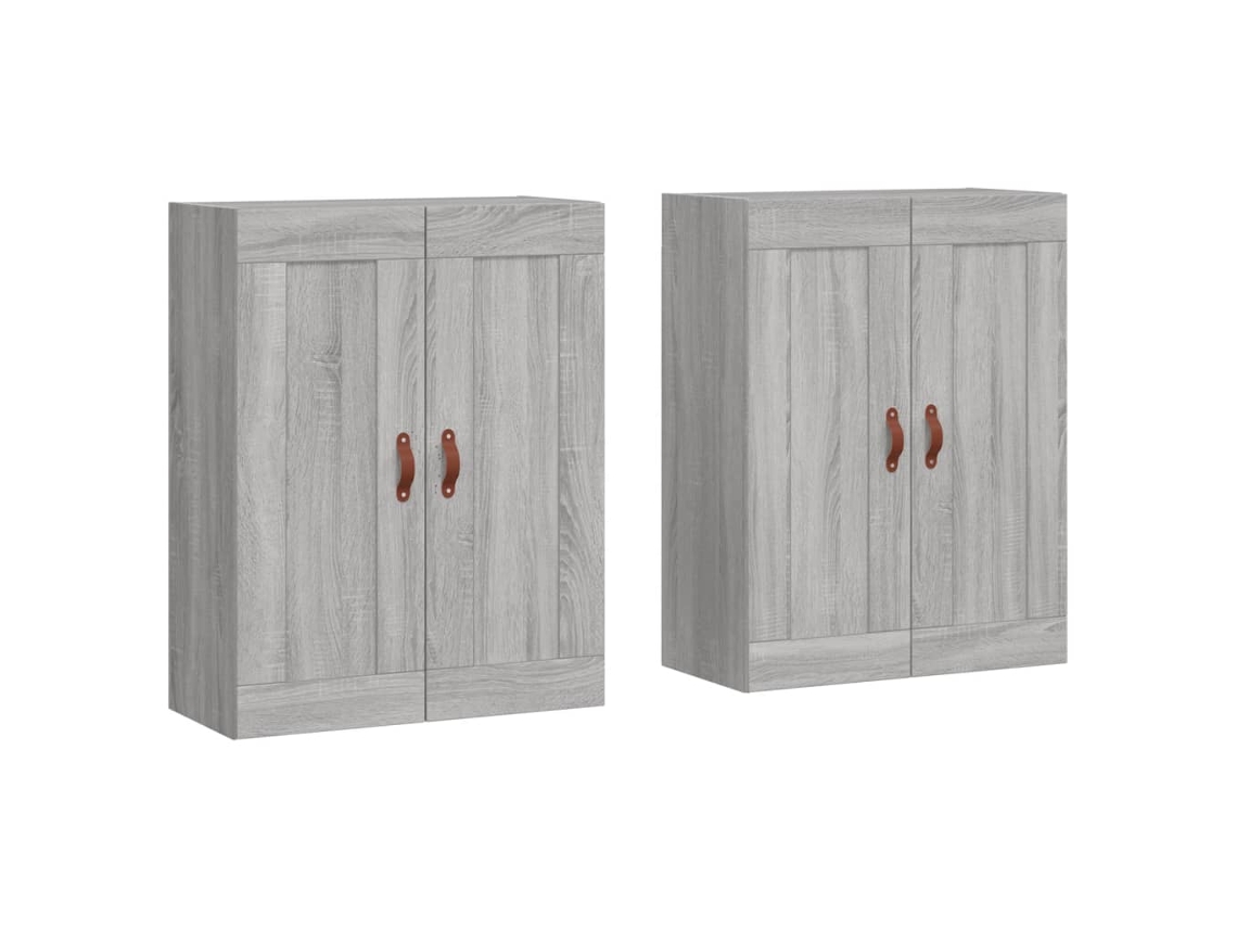 Wall Mounted Cabinet, Wall Mounted Cabinets Vidaxl Cinzeto Madeira Processada (n/a)