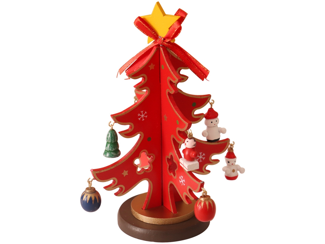 Árvore De Natal Em Miniatura Tridimensional De Madeira. Decoração Natalina Criativa.-aquaforge