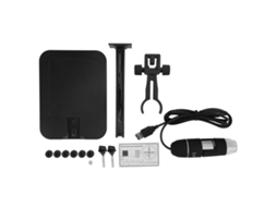 Microscópio Usb 1000x Hd Com 8led, 10mp, Portátil, Ajuste De Altura E Zoom Rotativo