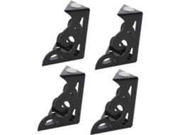 Popetpop Conjunto De 4 Pés Vazados Para Móveis Decorativos, Suportes De Carga, Pretos, 8cm De Altura, Para Sofás E Mesas