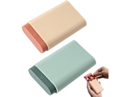 Armários De Remédios, Porta Comprimidos Com 6 Compartimentos, Armário Remédios Para Viagem E Uso Diário Aquaforge (verde Rosa)