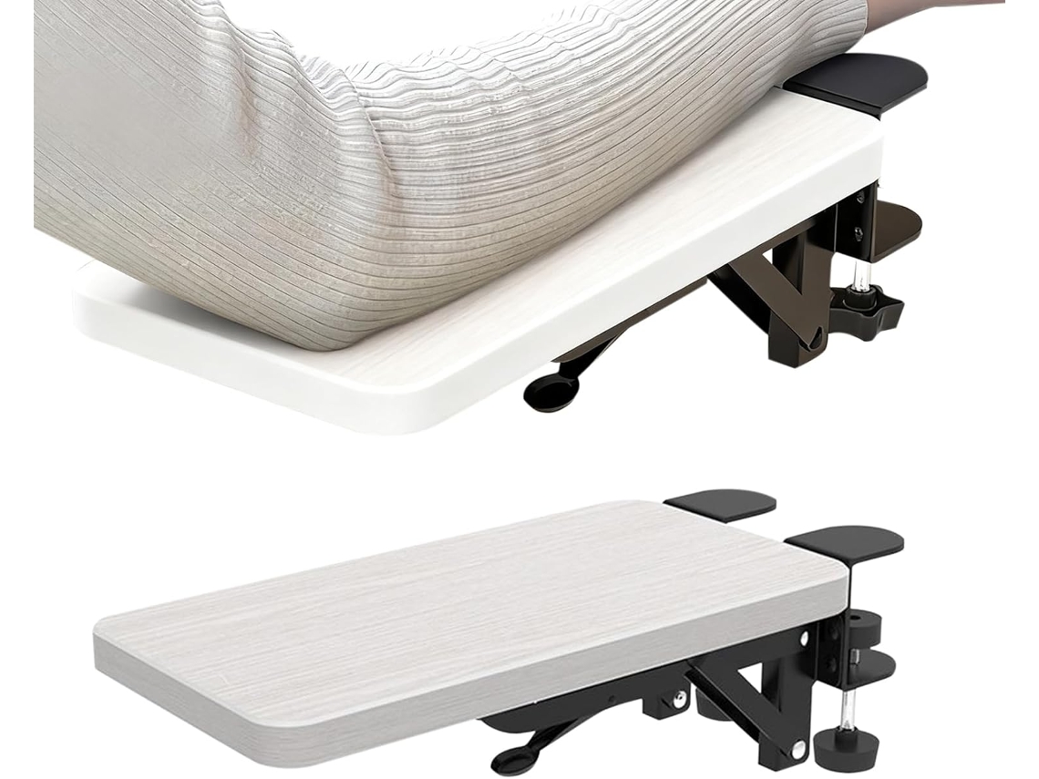 Apoio De Braço Para Mesa De Computador, Almofada Dobrável Ergonômica, Sem Necessidade De Furar, Suporte Para Braço E Cotovelo Gokoco