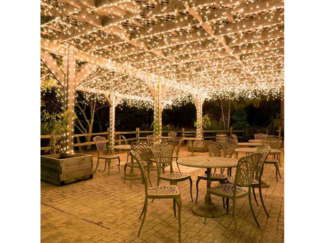 Cordão De Luzes Led, 100 M, Para Decoração De Casa, Festas, Jardim E Eventos, Formato Prático